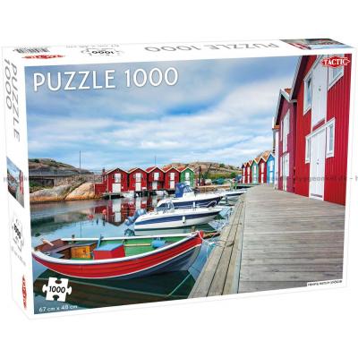 Sverige: Smögen - Fiskehytter, 1000 brikker