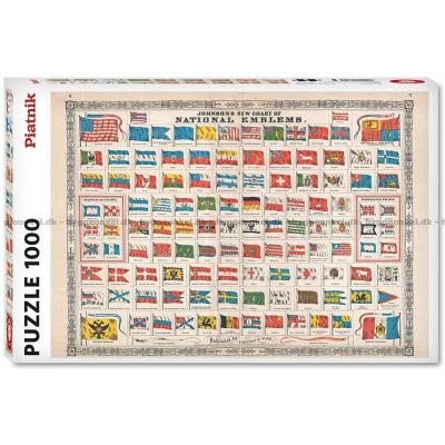 Flagg: Historisk, 1000 brikker