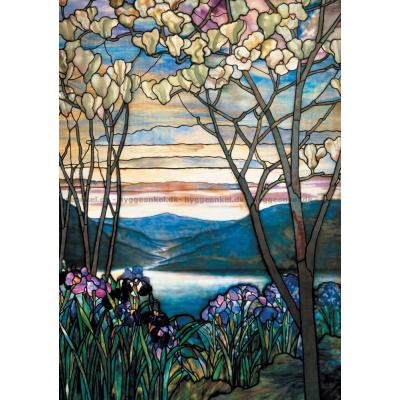 Bilde av Tiffany: Magnolia og iris, 1000 brikker