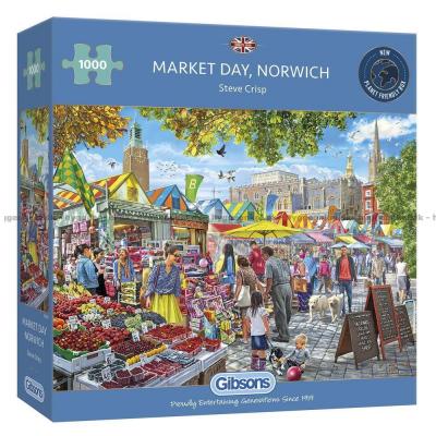 Crisp: Markedsdag, Norwich, 1000 brikker