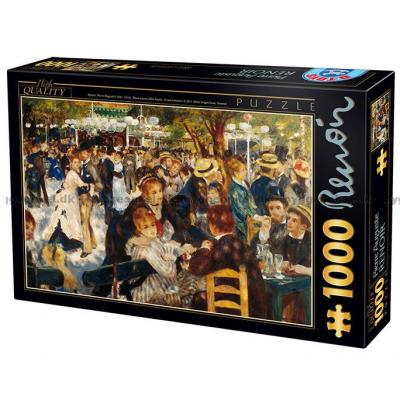 Renoir: Bal du Moulin de la Galette - Kunst, 1000 brikker