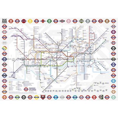Bilde av London Underground Map, 500 brikker