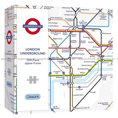 London Underground Map, 1000 brikker