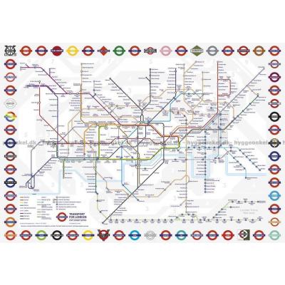 Bilde av London Underground Map, 1000 brikker