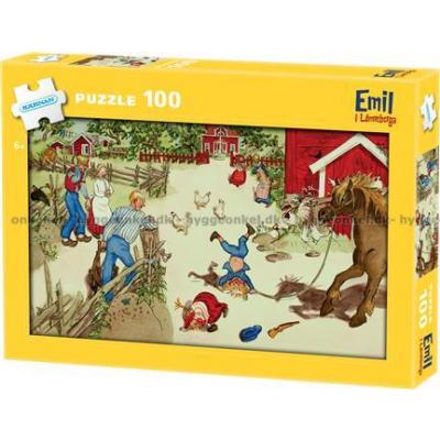 Emil i Lønneberget, 100 brikker