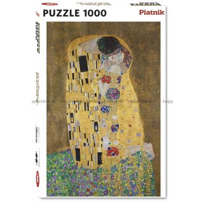 Klimt: Kysset - Metallisk, 1000 brikker