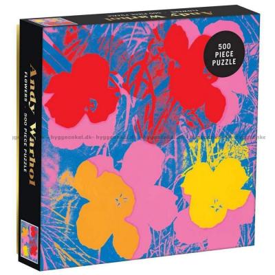 Warhol: Blomster, 500 brikker