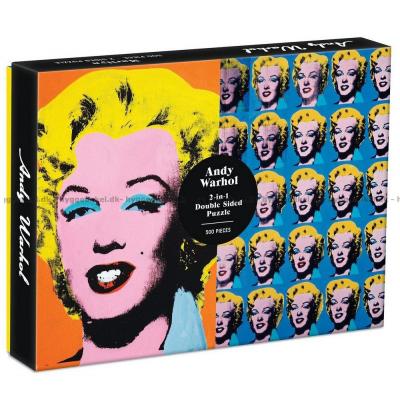 Warhol: Marilyn - Dobbelsidet, 500 brikker