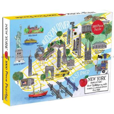 Kart over New York, 1000 brikker