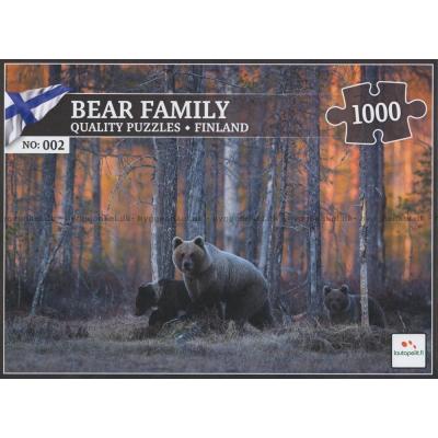 Finland: Bjørnefamilien, 1000 brikker