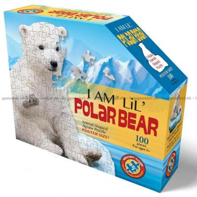Jeg er: Isbjørn - Formet motiv, 100 brikker