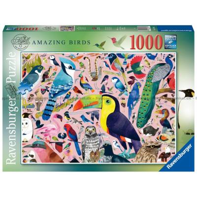 Fascinerende fugler, 1000 brikker