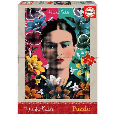 Frida Kahlo: Fargerike blomster, 1000 brikker