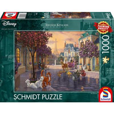 Disney: Kinkade - Aristokattene, 1000 brikker