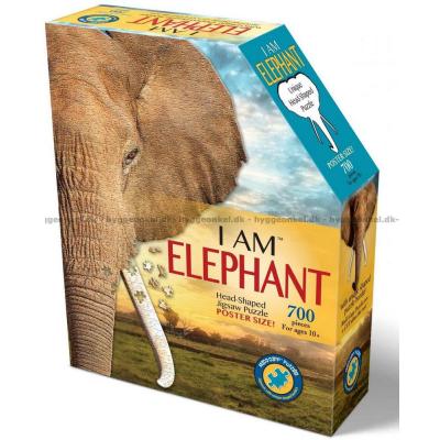 Jeg er: Elefant - Formet motiv, 700 brikker