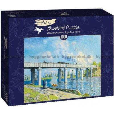 Monet: Railway Bridge at Argenteuil, 1000 brikker