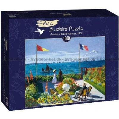 Monet: Garden at Sainte-Adresse - Kunst, 1000 brikker