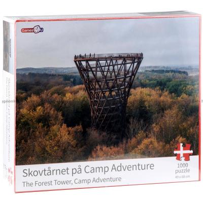 Severdigheter i Danmark: Skovtårnet på Camp Adventure, 1000 brikker