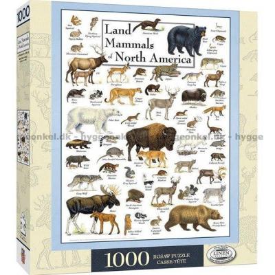 Nord-Amerika: Pattedyr, 1000 brikker