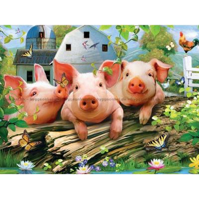Robinson: Tre små griser, 300 brikker