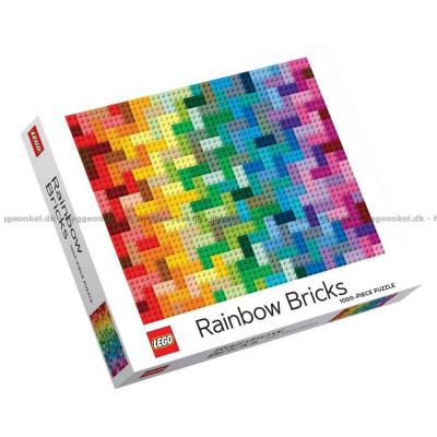 Lego: Klosser i regnbuens farger, 1000 brikker
