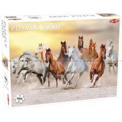 Ville hester i sanden, 1000 brikker