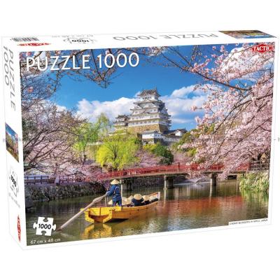 Himeji: Kirsebærtrærne blomstrer, Japan, 1000 brikker