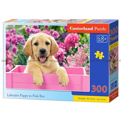 Cuddiford: Labradorvalp i rosa kasse, 300 brikker