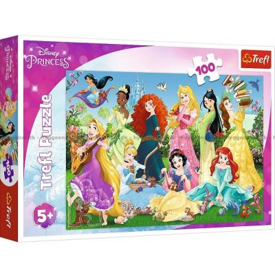 Disney-prinsesser: Hygger seg i hagen, 100 brikker
