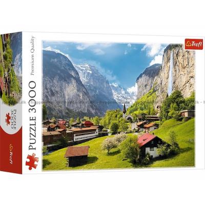 Sveits: Lauterbrunnen, 3000 brikker