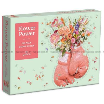 Boksing og blomster - Formet motiv, 750 brikker