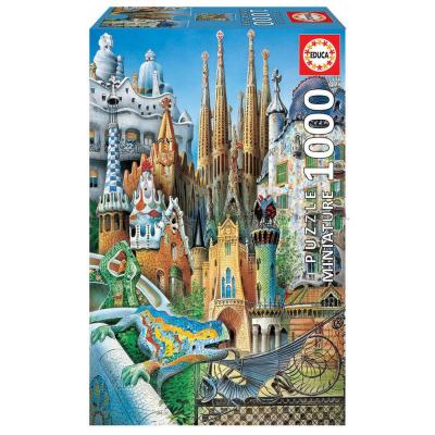 Gaudi: Collage - Miniatyr, 1000 brikker