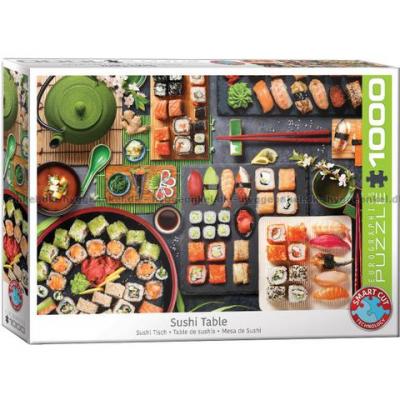 Bordet er dekket: Sushi - Japan, 1000 brikker