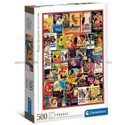 Filmplakater: Romantikk, 500 brikker