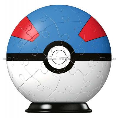 Bilde av 3D: Pokemon Pokeballs - Superball, 54 brikker