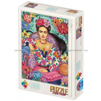Frida Kahlo: Blant blomster, 1000 brikker
