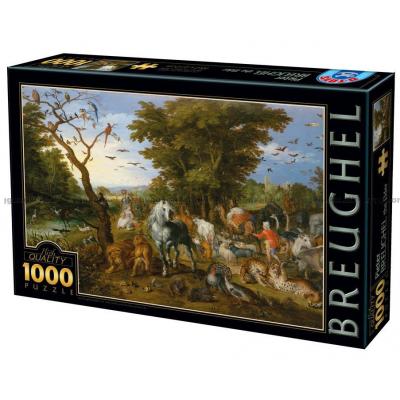 Brueghel: Dyrene går om bord i Noas ark, 1000 brikker