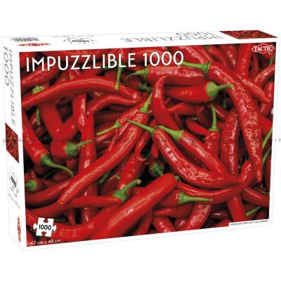 Røde chilier, 1000 brikker