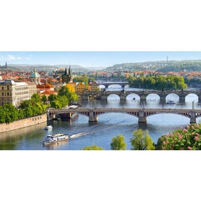 Bilde av Prahas broer, Tsjekkia - Panorama, 4000 brikker