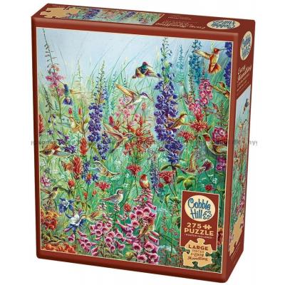 Fugler og blomster i hagen, 275 brikker