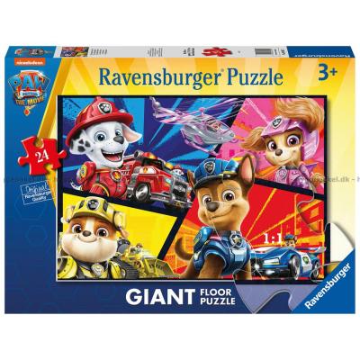 Paw Patrol - Gulvpuslespill, 24 brikker