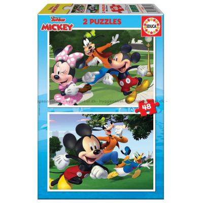 Disney: Mikke og venner, 2x48 brikker