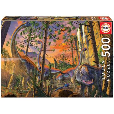 Dinosaurer: Nysgjerrige, 500 brikker
