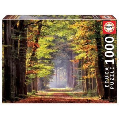 Høst: Stien i skogen, 1000 brikker