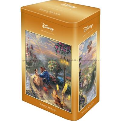 Disney: Kinkade - Skjønnheten og udyret - Metalleske, 500 brikker