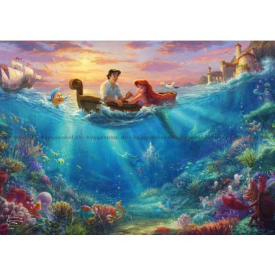 Bilde av Disney: Kinkade - Den lille havfruen - Metalleske, 500 brikker