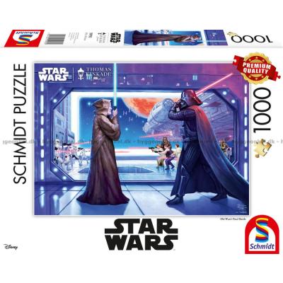 Star Wars: Kinkade - Obi-Wan vs. Darth Vader, 1000 brikker