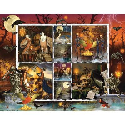 Halloween Frimerker: Skjelettene danser, 1000 brikker