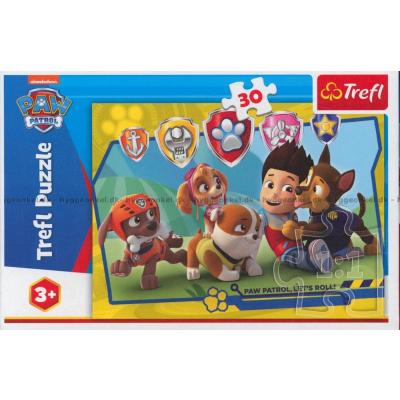 Paw Patrol: Ryder og venner, 30 brikker