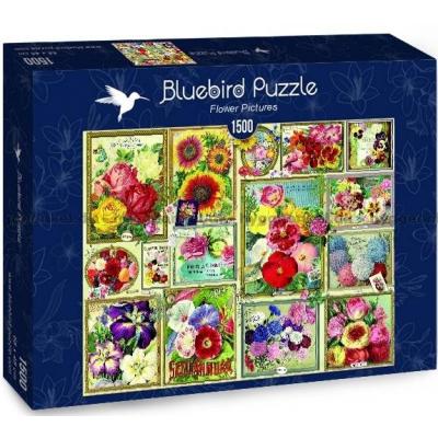 Behr: Blomster bilder, 1500 brikker